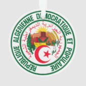 Algerije Round Emblem Ornament (achterkant)