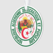 Algerije Round Emblem Ornament (voorkant)