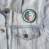 Algerije Round Emblem Ronde Button 5,7 Cm (In situ)
