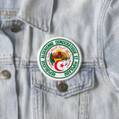 Algerije Round Emblem Ronde Button 7,6 Cm (In situ)