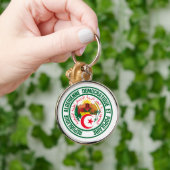Algerije Round Emblem Sleutelhanger (Hand)