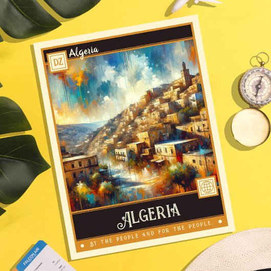 Algerije | schilderij briefkaart