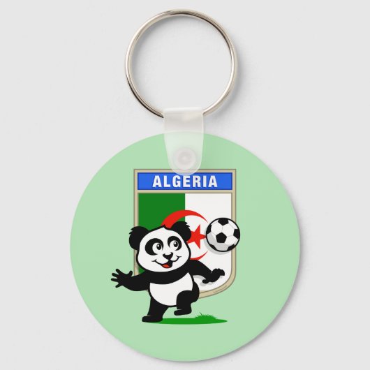 Algerije Soccer Panda Sleutelhanger (Voorkant)