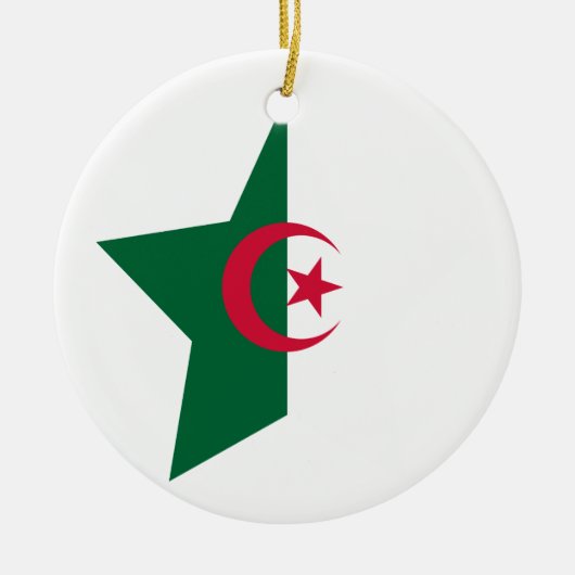 Algerije Star Keramisch Ornament (Voorkant)