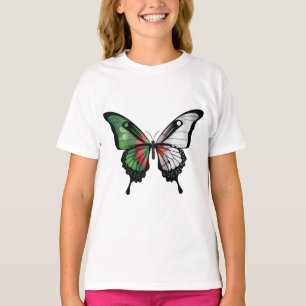 Algerije Swallowtail Vlinder Vlag Sticker T-shirt