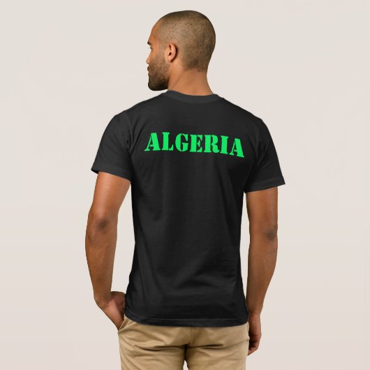 Algerije. T-shirt voor Algerijns en Palestijns (Achterkant volledig)