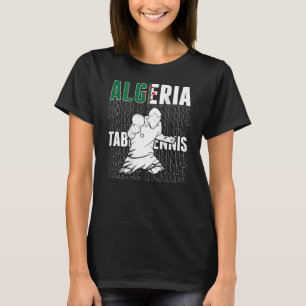 Algerije Table Tennis ondersteunt Algerijnse pingp T-shirt