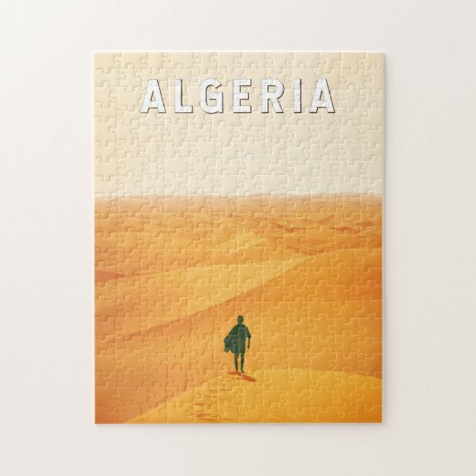 Algerije Travel Art Vintage Legpuzzel (Verticaal)
