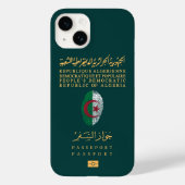 Algerije Travel Passport Print Souvenir Case-Mate iPhone Case (Achterkant)