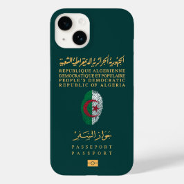 Algerije Travel Passport Print Souvenir Case-Mate iPhone 14 Hoesje