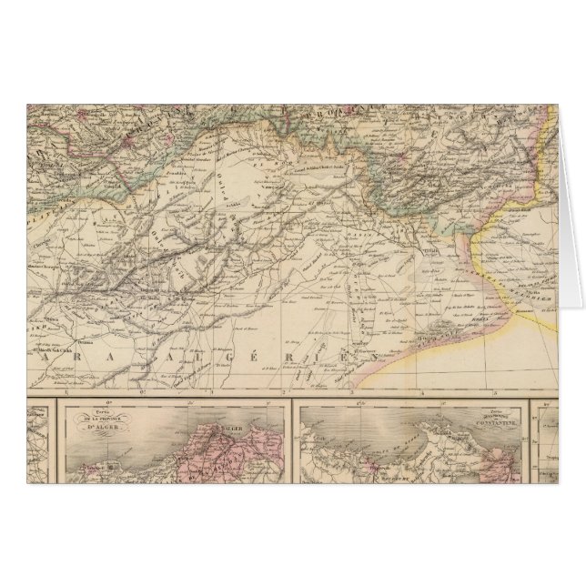 Algerije, Tunesië (Voorkant Horizontaal)