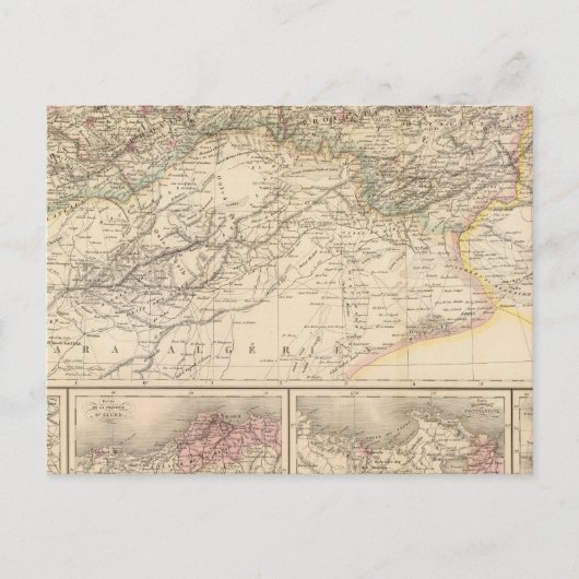 Algerije, Tunesië Briefkaart (Voorkant)