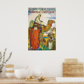 Algerije Tunesië Marokko Vintage Reisposter Poster (Keuken)