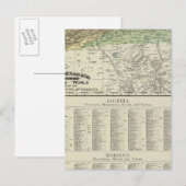 Algerije, Tunis en Marokko Briefkaart (Voorkant / Achterkant)