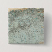 Algerije Vierkante Button 5,1 Cm (Voorkant)