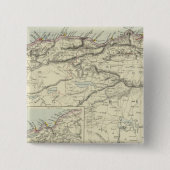 Algerije Vierkante Button 5,1 Cm (Voorkant)