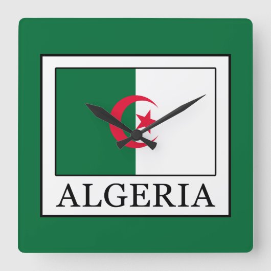 Algerije Vierkante Klok (Voorkant)