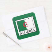 Algerije Vierkante Sticker (Envelop)
