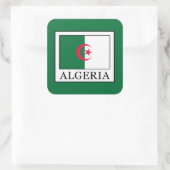 Algerije Vierkante Sticker (Tas)