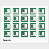 Algerije Vierkante Sticker (Vel)