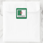 Algerije Vierkante Sticker (Tas)