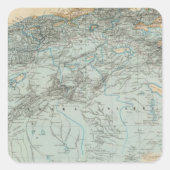 Algerije Vierkante Sticker (Voorkant)