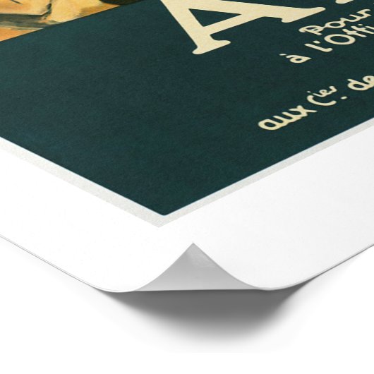 Algerije Vintage Travel Poster (Hoek)