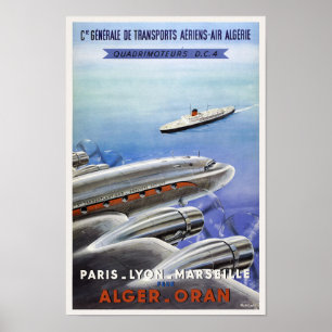 Algerije Vintage Travel Poster