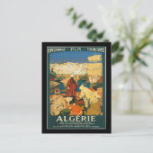 Algerije Vintage Travel Poster Briefkaart (Staand voorkant)