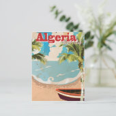 Algerije Vintage Travel Poster. Briefkaart (Staand voorkant)