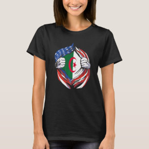 Algerije Vlag Amerikaan Trots op mijn Algerijnse e T-shirt