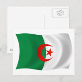 Algerije Vlag Ansichtkaart Briefkaart (Voorkant / Achterkant)
