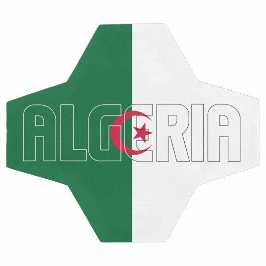 Algerije vlag Groen wit rode halve maan Voetbal (Enkel)