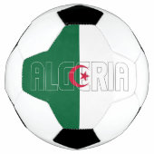 Algerije vlag Groen wit rode halve maan  Voetbal (Voorkant)