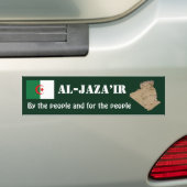 Algerije Vlag + Landkaart Bumpersticker (Op auto)