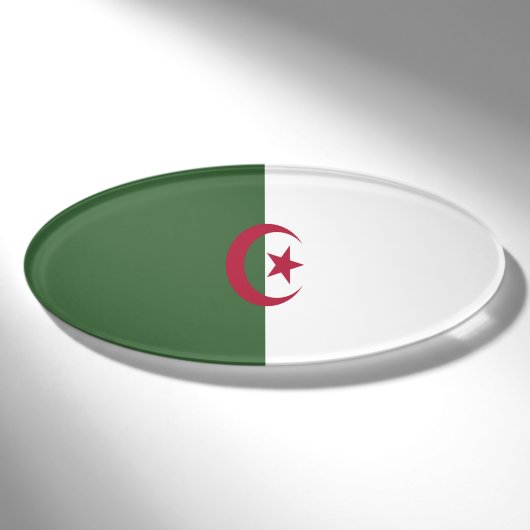 Algerije vlag naambadge (Voorkant)