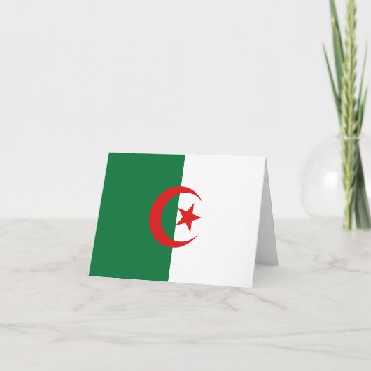 Algerije Vlag Notitiekaart (Voorkant)