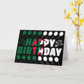 Algerije vlag Patriotic Birthday Kaart (Gele Bloem)