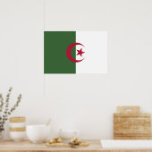 Algerije vlag poster (Keuken)