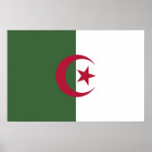 Algerije vlag poster (Voorkant)