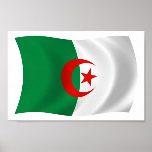 Algerije Vlag Poster Print (Voorkant)