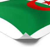 Algerije Vlag Poster Print (Hoek)