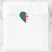 Algerije Vlag Prachtig Patriottisch Hart Sticker (Tas)