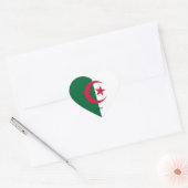 Algerije Vlag Prachtig Patriottisch Hart Sticker (Envelop)