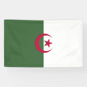 Algerije vlag spandoek (Horizontaal)