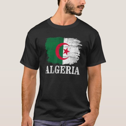 Algerije vlag voor Algerije T-shirt (Voorkant)