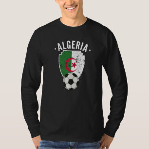Algerije Voetbal Algerije Vlag Football Algerijnse T-shirt