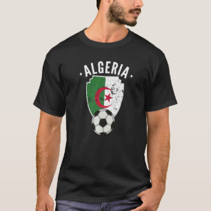 Algerije Voetbal Algerije Vlag Football Algerijnse T-shirt