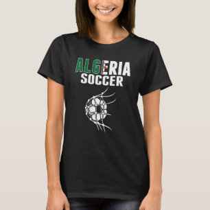 Algerije Voetbal Bal In Net Algerijnse Voetbal On T-shirt