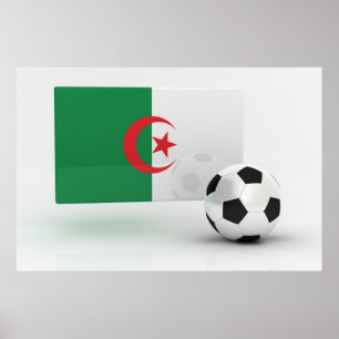 Algerije Voetbal Poster